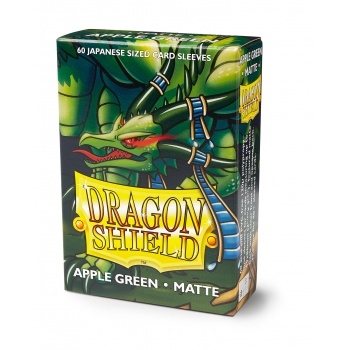 Yu-Gi-Oh tilbehør - Matte Apple Green (60 small Sleeves) - Dragon Shield